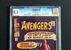 Avengers 16 CGC 8.5 1965 Hawkeye Scarlet Witch Quicksilver Join Marvel Key