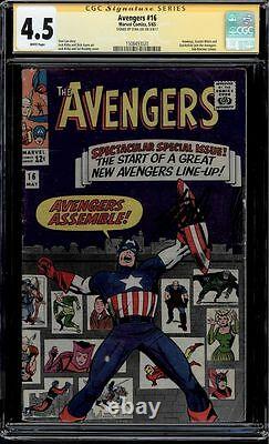 Avengers #16 Cgc 4.5 White Pages Stan Lee Ss Classic Kirby Cover Cgc #1508493020
