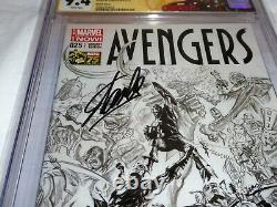Avengers #25 1200 CGC SS Signature Autograph STAN LEE Sketch Cover Variant MCU