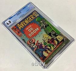 Avengers #25 CGC 6.0 KEY! Date Stamp! (Doctor Doom, Fantastic Four!) 1966 Marvel