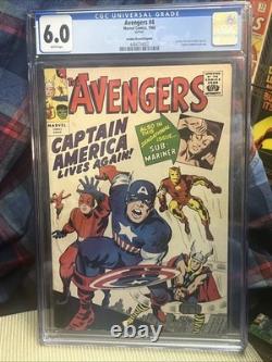 Avengers #4 CGC 6.0 Golden record reprint 1966? WHITE PAGES? White Pages