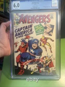 Avengers #4 CGC 6.0 Golden record reprint 1966? WHITE PAGES? White Pages