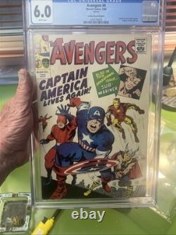 Avengers #4 CGC 6.0 Golden record reprint 1966? WHITE PAGES? White Pages