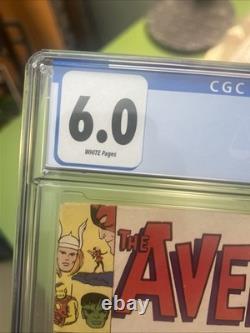 Avengers #4 CGC 6.0 Golden record reprint 1966? WHITE PAGES? White Pages
