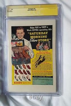 Avengers 4 CGC 9.4 SS STAN LEE WHITE 1ST APP SA CAPT AMERICA L@@K @ IT