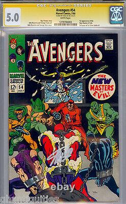 Avengers #54 Cgc 5.0 White Pages Ss Stan Lee Signed Cgc #1278784003