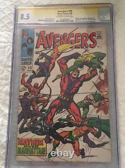 Avengers 55 CGC 8.5 Signed By Stan Lee Comic