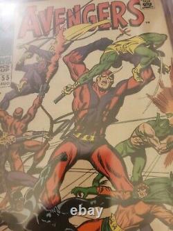 Avengers 55 CGC SS 6.0 Signed Stan Lee 1st Ultron Crimson Cowl 1968