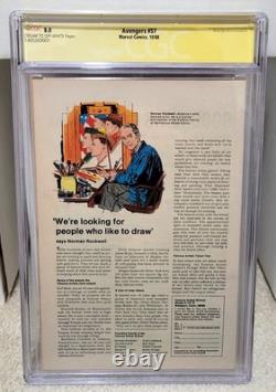 Avengers #57 (1968) CGC 8.0 SS Signed by Stan Lee 1st Vision Marvel Comics Key