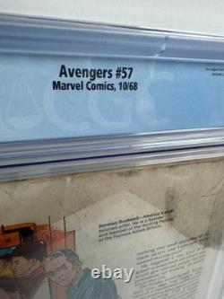 Avengers #57 CGC 4.0 WHITE Pages 1st Vision 1968 Marvel Silver Age Key