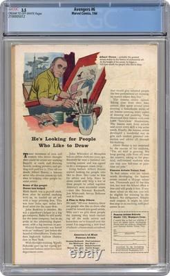 Avengers #6 CGC 3.5 1964 2100005012 1st full app. Baron Zemo