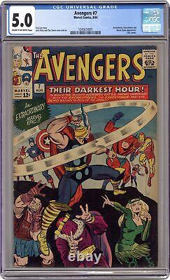 Avengers #7 CGC 5.0 1964 1245614001