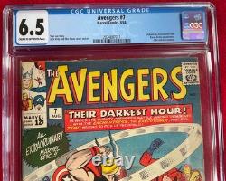 Avengers #7 CGC Graded 6.5 (Odin and Loki Cameos)