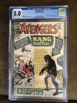 Avengers #8? 1st Appearance of Kang the Conqueror? CGC 5.0 1964 MARVEL
