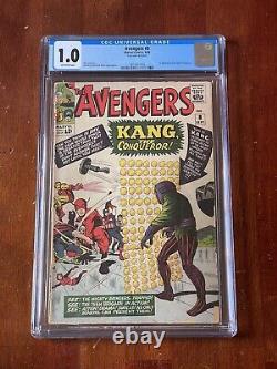 Avengers #8 CGC 1.0 1st Appearance of Kang the Conqueror 1964 / MCU OW Pages
