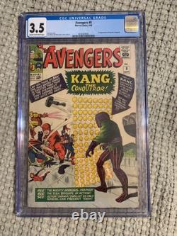 Avengers #8 CGC 3.5 1964 Silver Age Comic Kang the Conqueror 1st Appearance