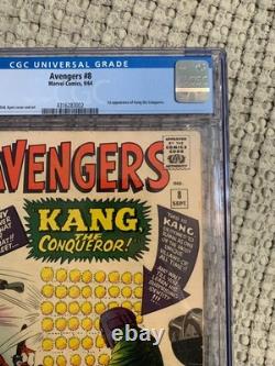 Avengers #8 CGC 3.5 1964 Silver Age Comic Kang the Conqueror 1st Appearance