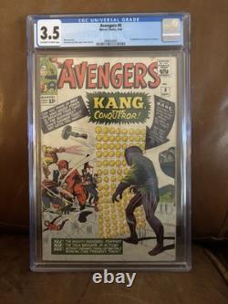 Avengers #8? CGC 3.5? 1st Appearance KANG the Conqueror Silver Age Marvel 1964