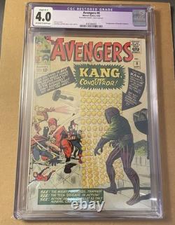 Avengers #8 CGC 4.0 Restored 1964 1st Appearance Kang