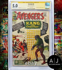 Avengers #8 CGC 5.0 (Marvel) Signed Stan Lee