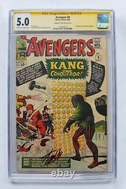 Avengers #8 CGC 5.0 (Marvel) Signed Stan Lee