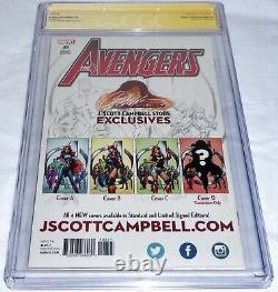 Avengers #8 CGC SS Signature Autograph STAN LEE JScottCampbell Edition B Variant