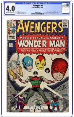Avengers #9 CGC 4.0 1964 4600959011 1st app. Wonder Man