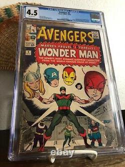 Avengers #9 CGC 4.5 (Marvel 1964) 1st Appearance of WONDER MAN? Lee & Kirby
