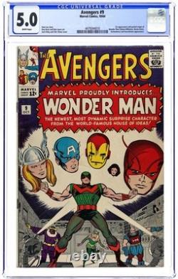 Avengers #9 CGC 5.0 1964 4479344010 1st app. Wonder Man