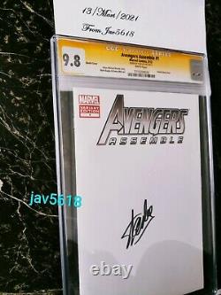 Avengers Assemble #1 Cgc 9.8 Ss. Stan Lee, Marvel Blank Variant Rare, Mint