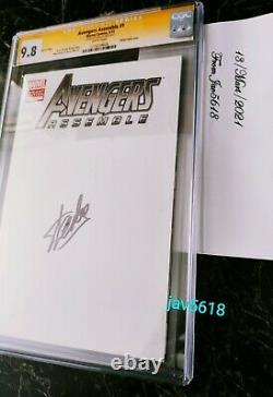 Avengers Assemble #1 Cgc 9.8 Ss. Stan Lee, Marvel Blank Variant Rare, Mint