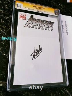 Avengers Assemble #1 Cgc 9.8 Ss. Stan Lee, Marvel Blank Variant Rare, Mint