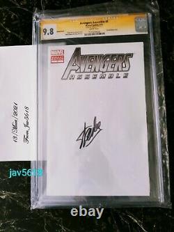 Avengers Assemble #1 Cgc 9.8 Ss. Stan Lee, Marvel Blank Variant Rare, Mint