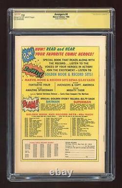 Avengers Golden Record Reprint #4COMIC CGC 7.5 SS Stan Lee 1513040006
