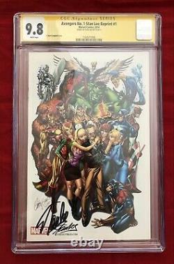 Avengers No. 1 Stan Lee Reprint #1 CGC 9.8 Signed by Stan Lee on 95TH BIRTHDAY