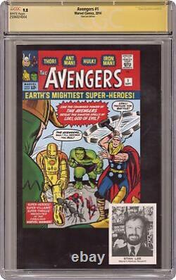 Avengers No. 1 Stan Lee Reprint 1A CGC 9.8 SS Campbell 2014 2506024004