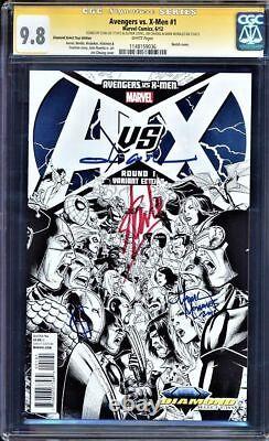 Avengers Vs X-men # 1 Cgc 9.8 Ss Perfect Stan Lee Signature 4x Multiple Copies