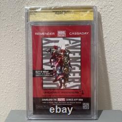 Avengers Vs. X-men #12 Cgc 9.8 Ny Giants Cover Signed By Stan Lee
