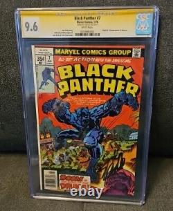 BLACK PANTHER #7 CGC 9.6 White Pages 1978 Signed By STAN LEE! (See Description)