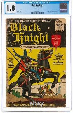 Black Knight #1 1955, Atlas, Stan Lee CGC 1.8 1st App Black Knight & Ebony Blade