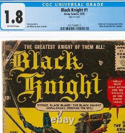 Black Knight #1 1955, Atlas, Stan Lee CGC 1.8 1st App Black Knight & Ebony Blade