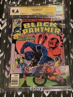 Black Panther #14 CGC SS 9.6 STAN LEE signed Avengers+Klaw Appearance Bronze Age