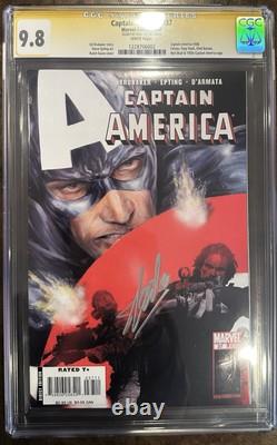 CAPTAIN AMERICA # 37 FINEVF MARVEL 2008 CGC Signed 9.8