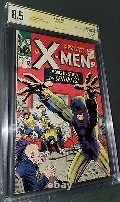 CBCS 8.5 Verifed SS Signed Stan Lee X-Men 14 First Appearance Sentinels. Not CGC