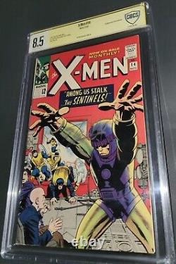 CBCS 8.5 Verifed SS Signed Stan Lee X-Men 14 First Appearance Sentinels. Not CGC