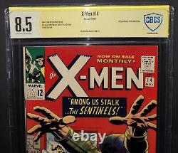 CBCS 8.5 Verifed SS Signed Stan Lee X-Men 14 First Appearance Sentinels. Not CGC