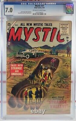 CGC 7.0 MYSTIC #37 ATLAS 1955 MARVEL COMICS Gene Colan Stan Lee Golden Age
