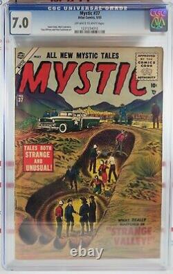 CGC 7.0 MYSTIC #37 ATLAS 1955 MARVEL COMICS Gene Colan Stan Lee Golden Age