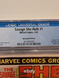 CGC 9.6 Marvel Comics Savage She-Hulk #1 1980 Newsstand Edition