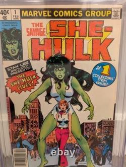 CGC 9.6 Marvel Comics Savage She-Hulk #1 1980 Newsstand Edition CGC 9.6 Marvel Comics Savage She-Hulk #1 1980 Newsstand Edition